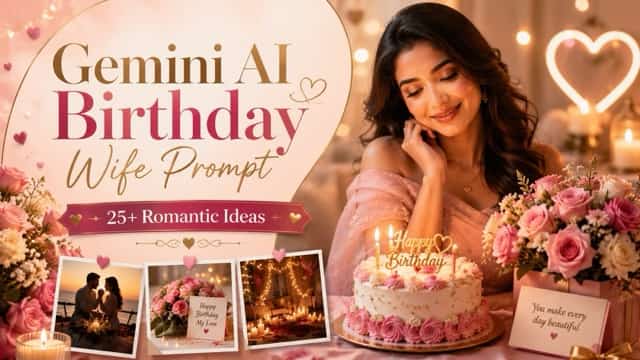Gemini AI Birthday Wife Prompt: 25+ Romantic Copy-Paste Ideas