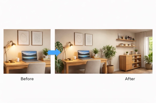 Natural background extension