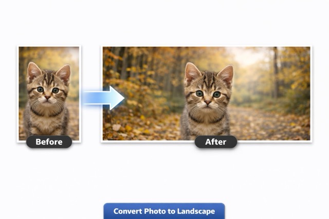 The Best Portrait to Landscape Converter AI