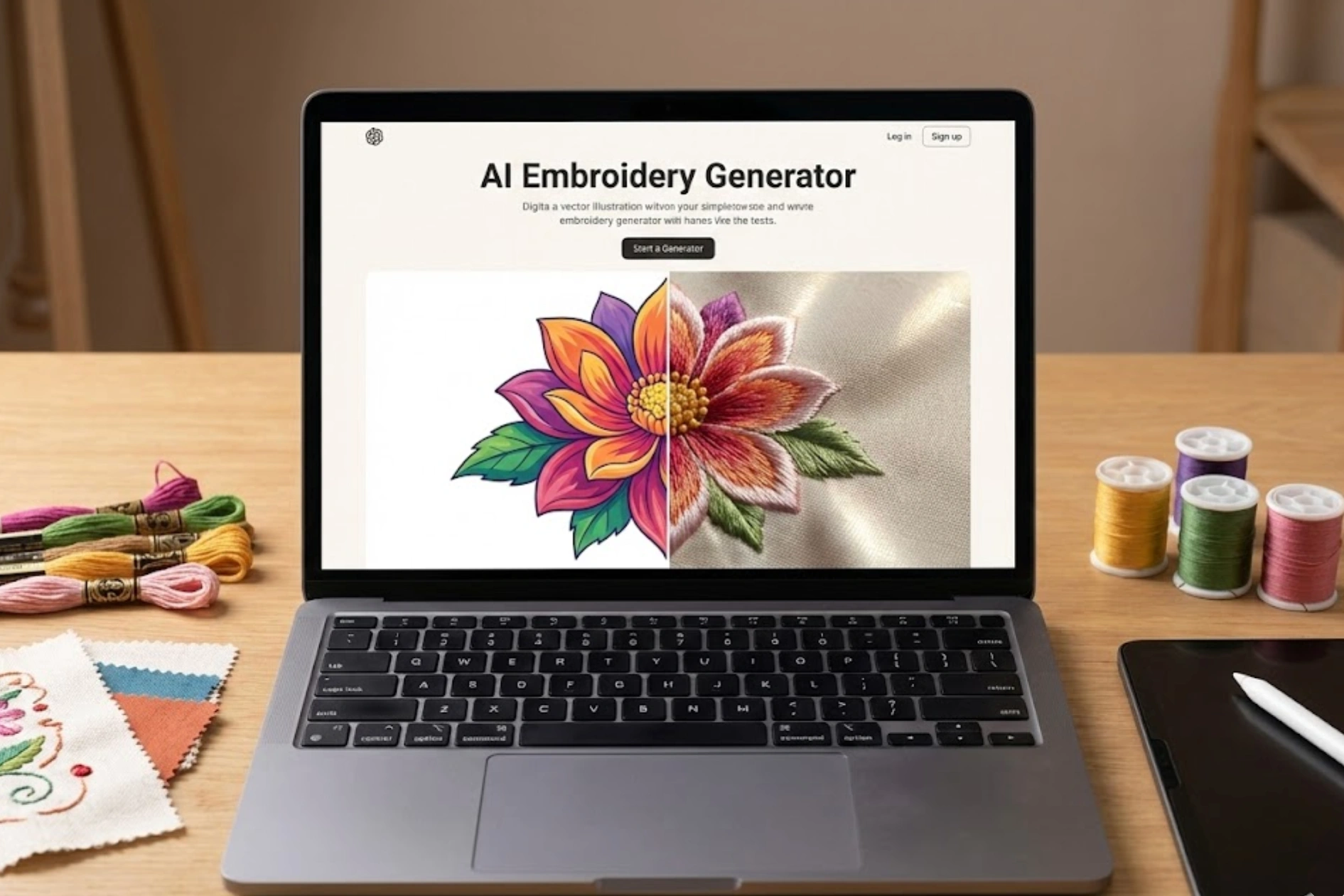 AI Embroidery Generator
