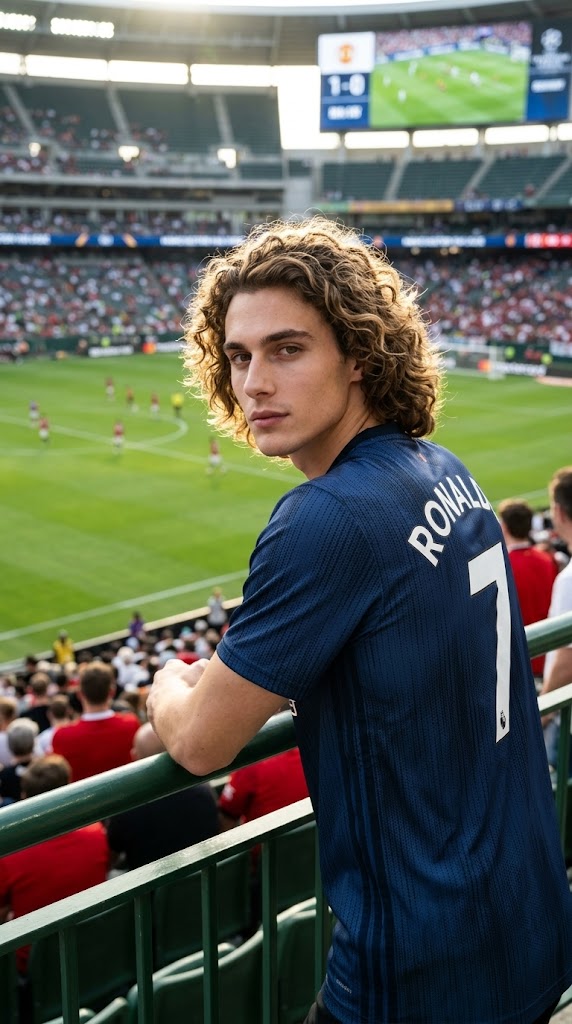 Football Stadium Fan Identity Transfer - AI Image Prompt