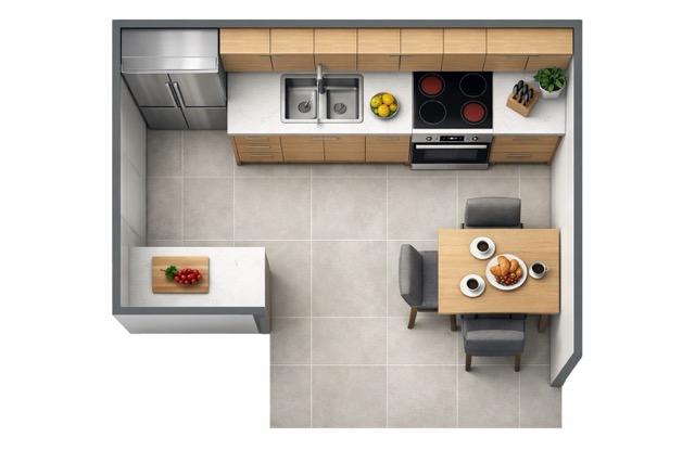 Clean 2D Layouts for Rooms and Homes