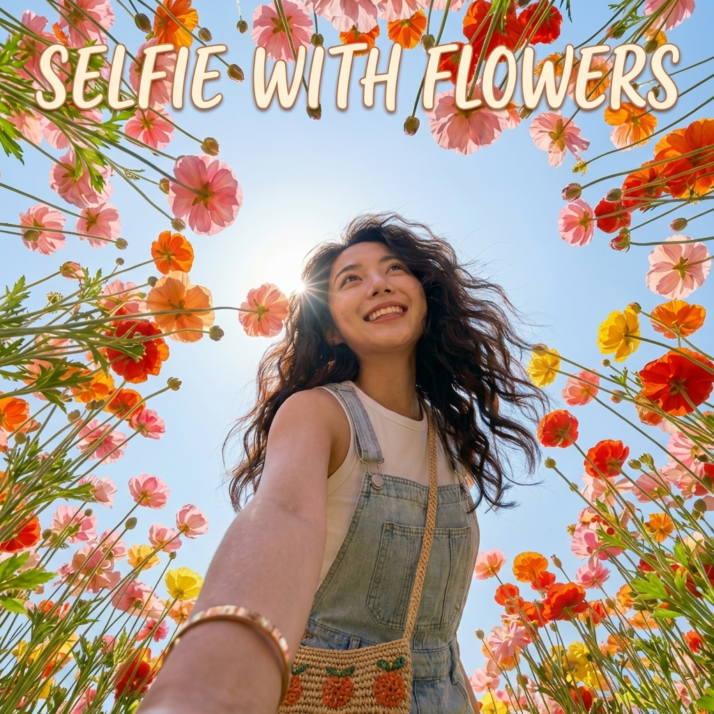 Selfie with Flowers AI