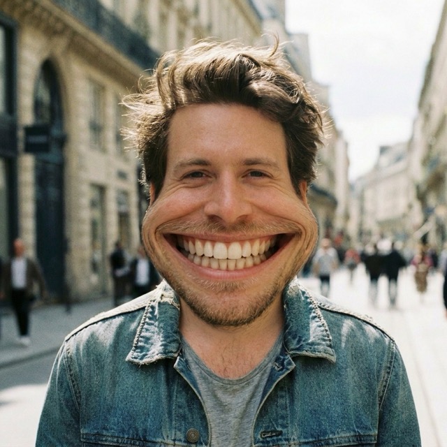 Apply Extreme Stretches Using AI Funny Face Filter