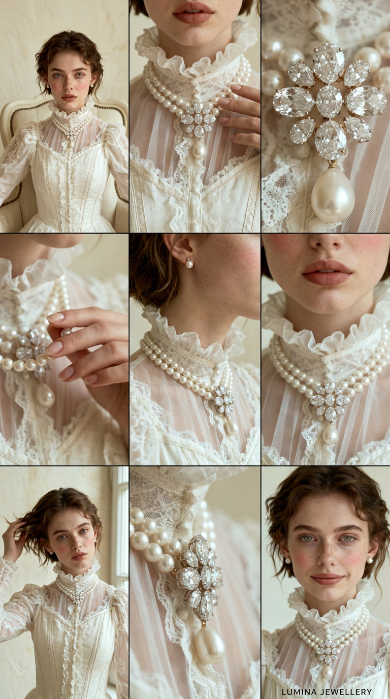 Necklace model showcase