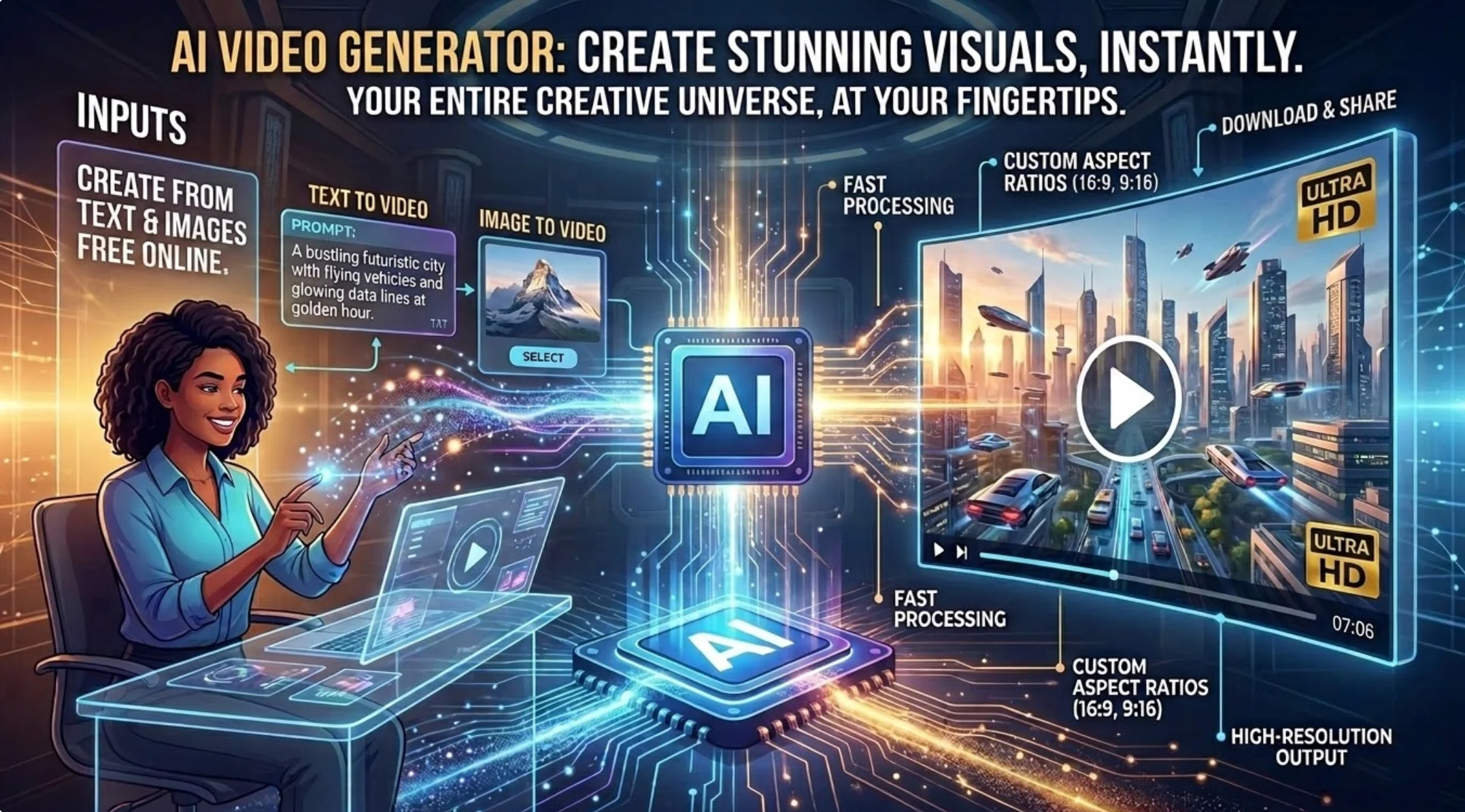 AI Video Generator: Create Stunning Videos Instantly