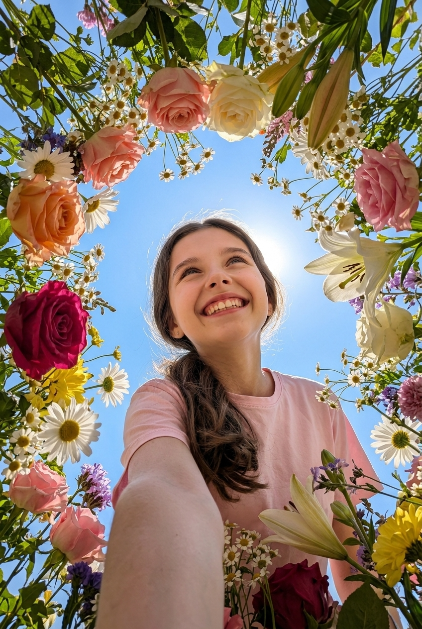 Random Natural Flower Generation