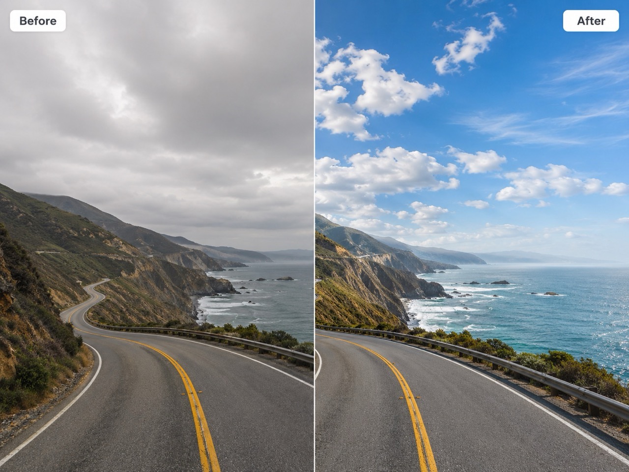 Turn Flat Skies into Stronger Visual Stories