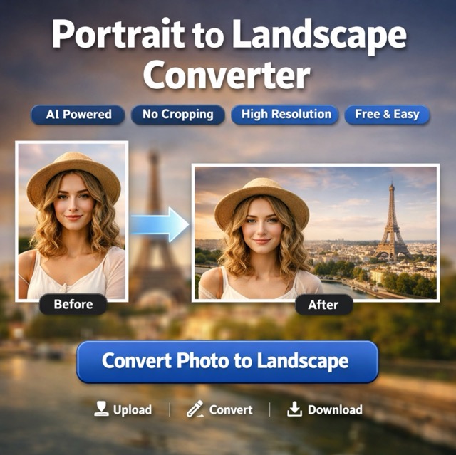 Portrait to Landscape Converter